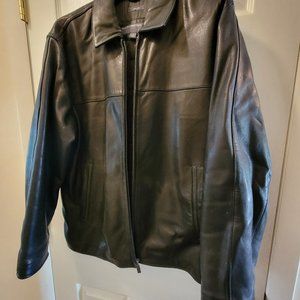 Perry Ellis Portfolio Lambskin Leather Jacket